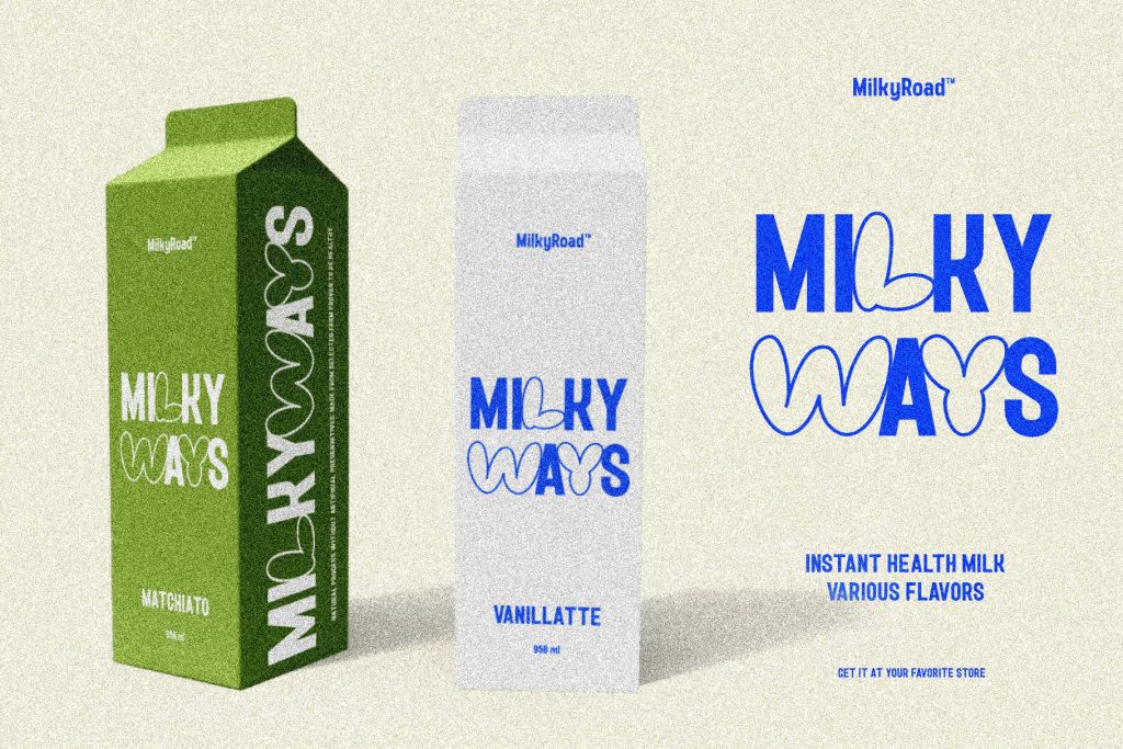 Milky Road – Font Combination