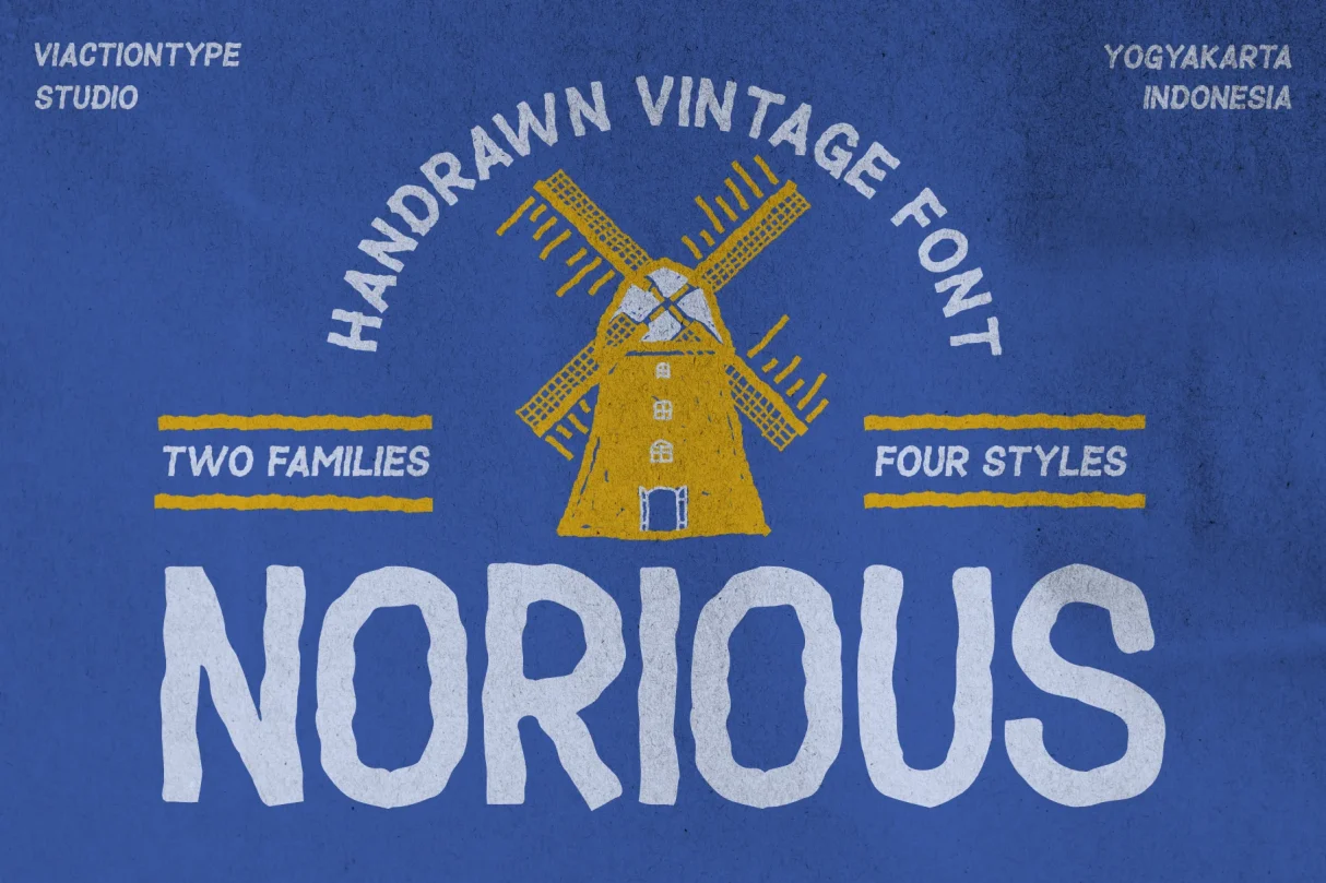 VT NORIOUS - Handrawn Vintage Font
