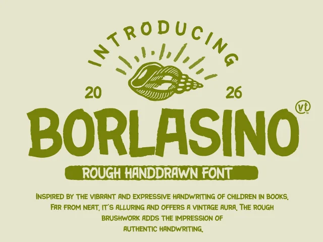 Borlasino Brush Font: When Bold Movement Meets Handcrafted Texture