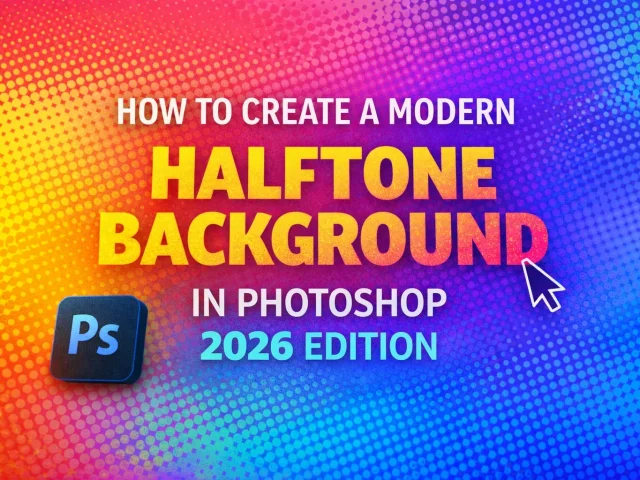 How to Create a Modern Halftone Background in Photoshop (2026 Edition)