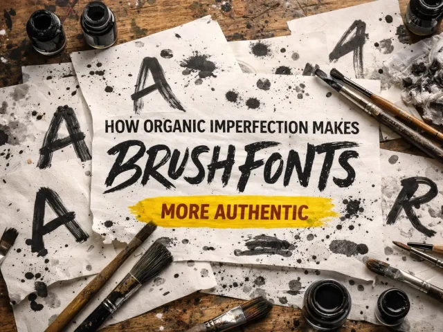 How Organic Imperfection Makes Brush Fonts More Authentic