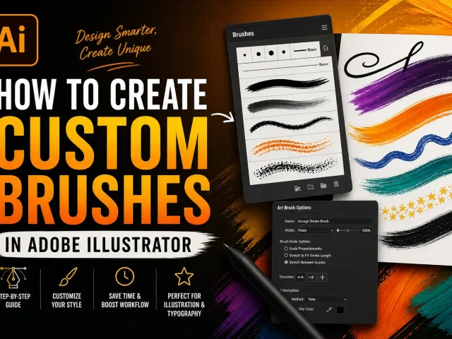 How to Create Custom Brushes in Adobe Illustrator (Step-by-Step Guide for Designers)