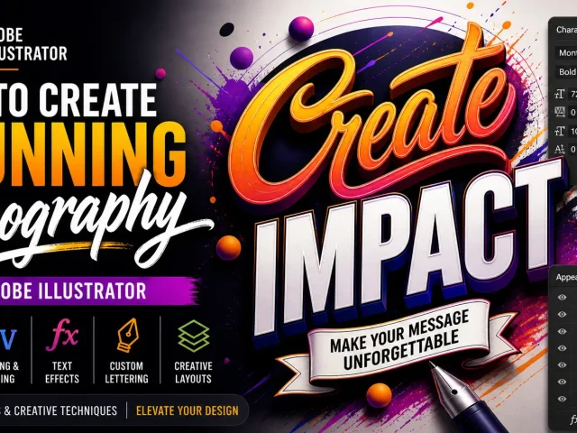 How to Create Stunning Typography in Adobe Illustrator (Complete Guide for Designers)
