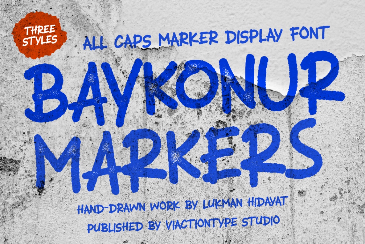 VT Baykonur - Markers Font