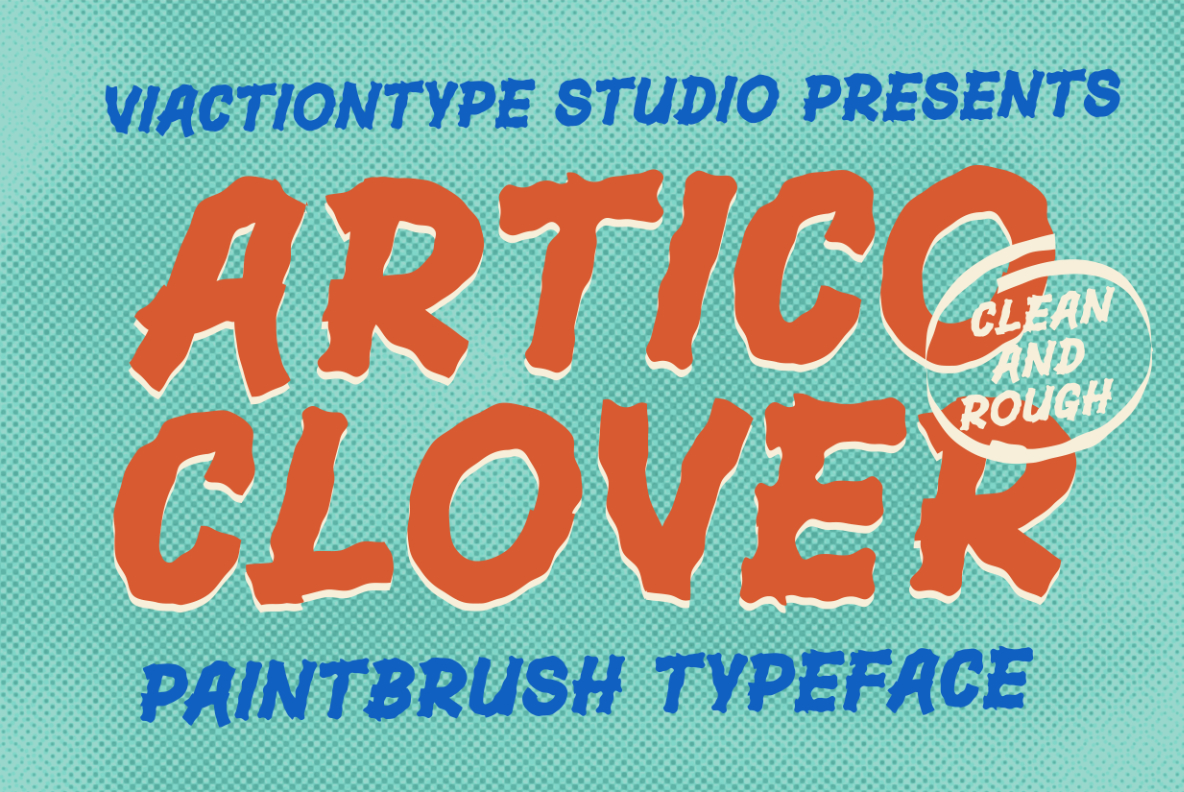 VT Artico Clover – Retro Brush Font